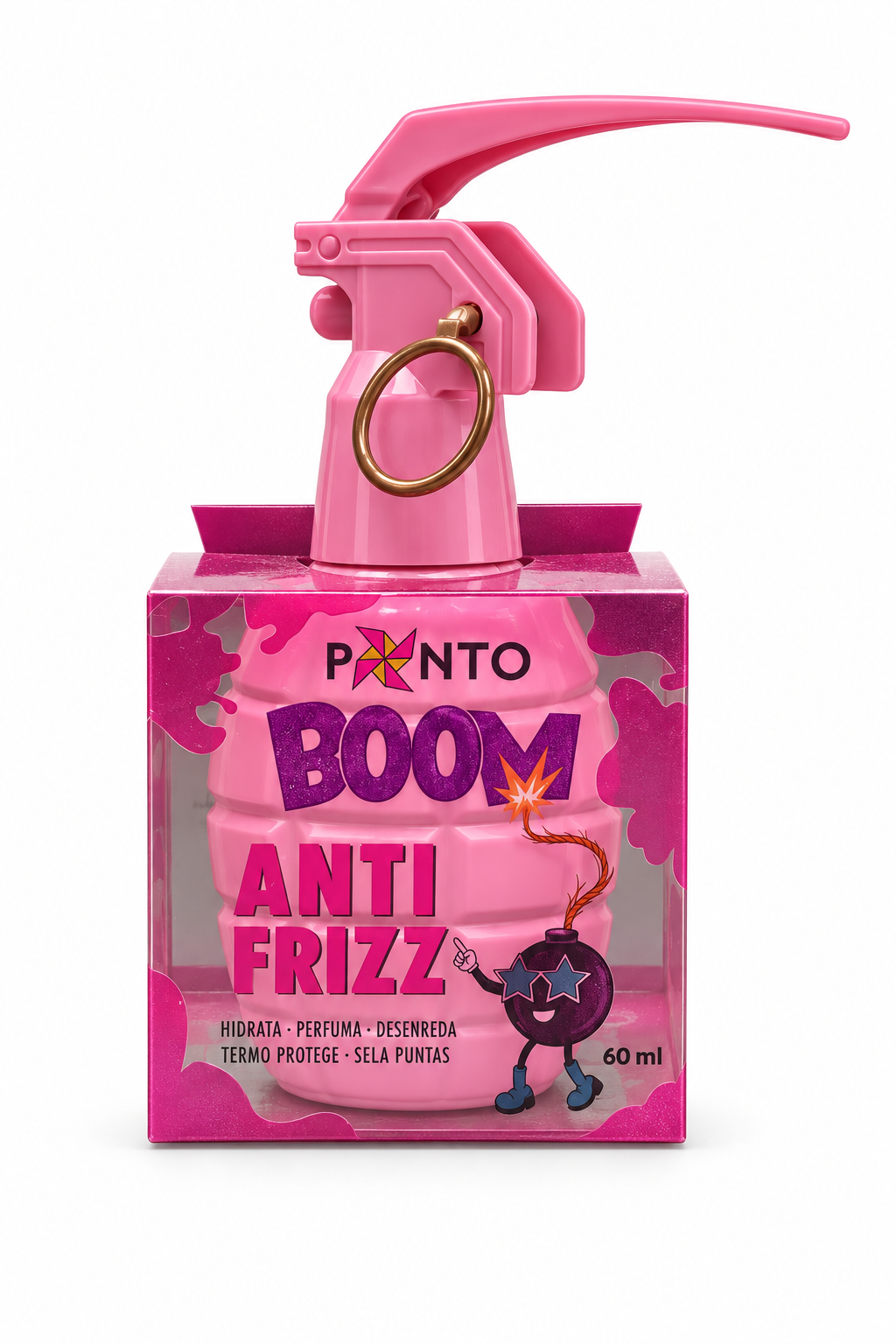 PInto Boom Anti Frizz – 60 ml Facilita el desenredado